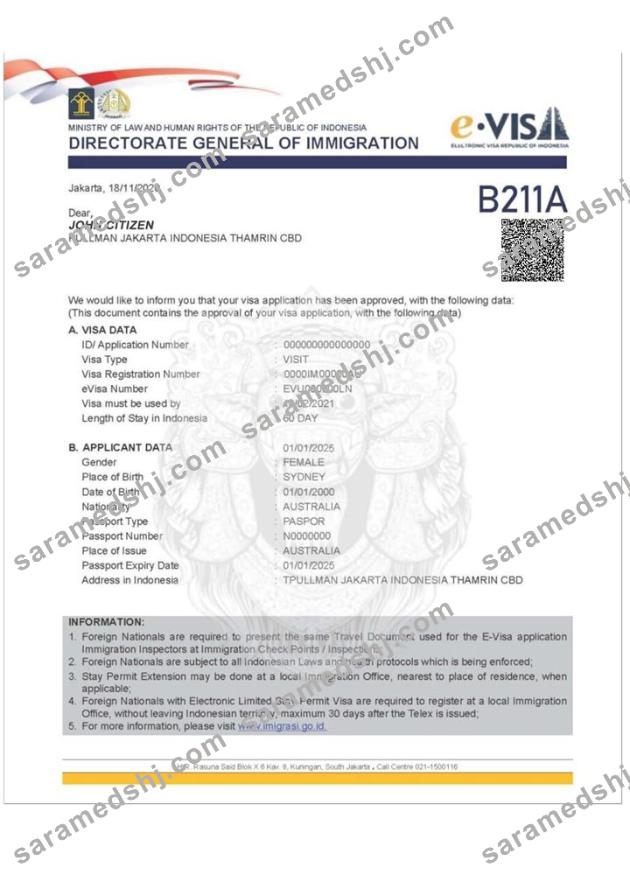 INDONESIA e-visa